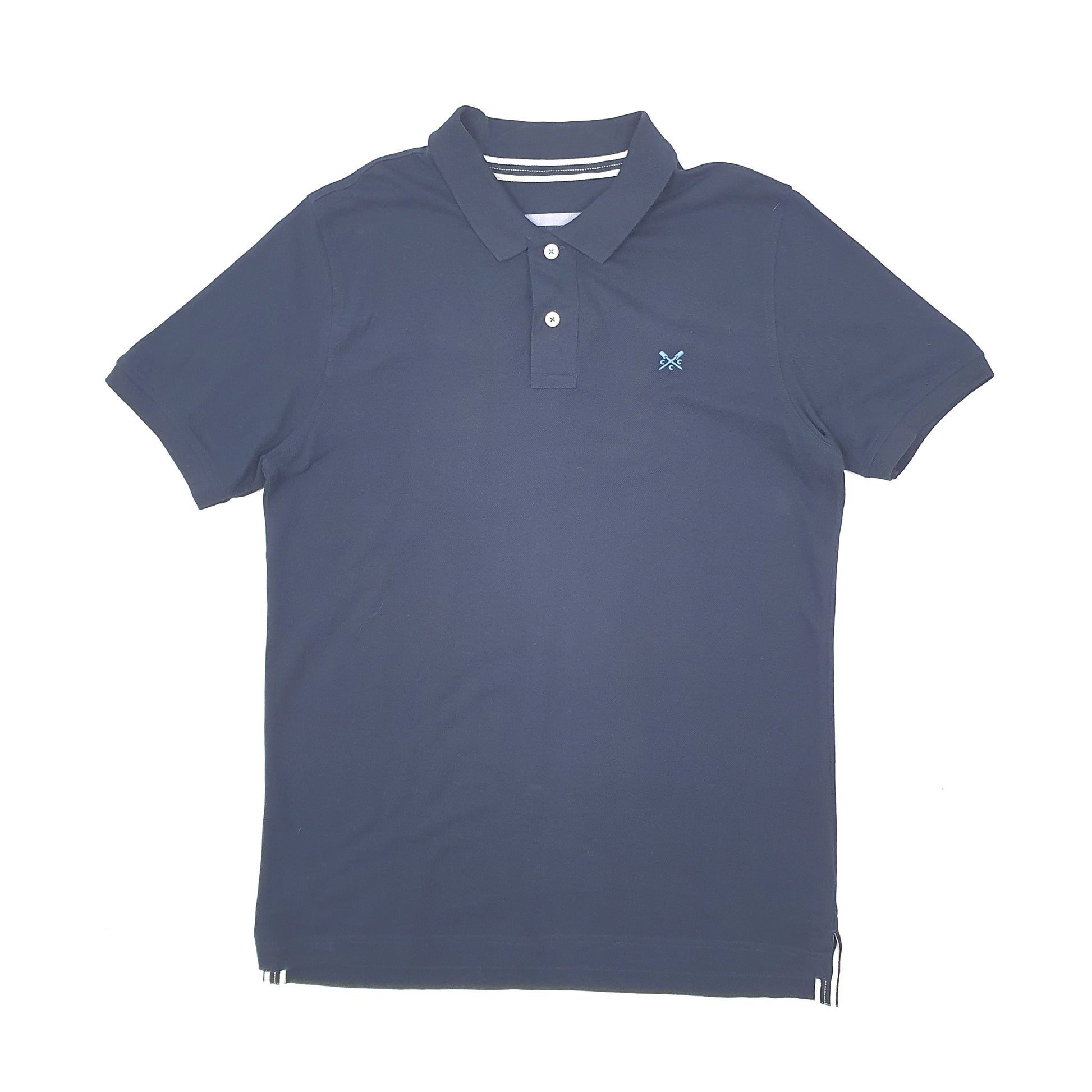 Mens Navy Crew Clothing Co  Short Sleeve Polo Shirt