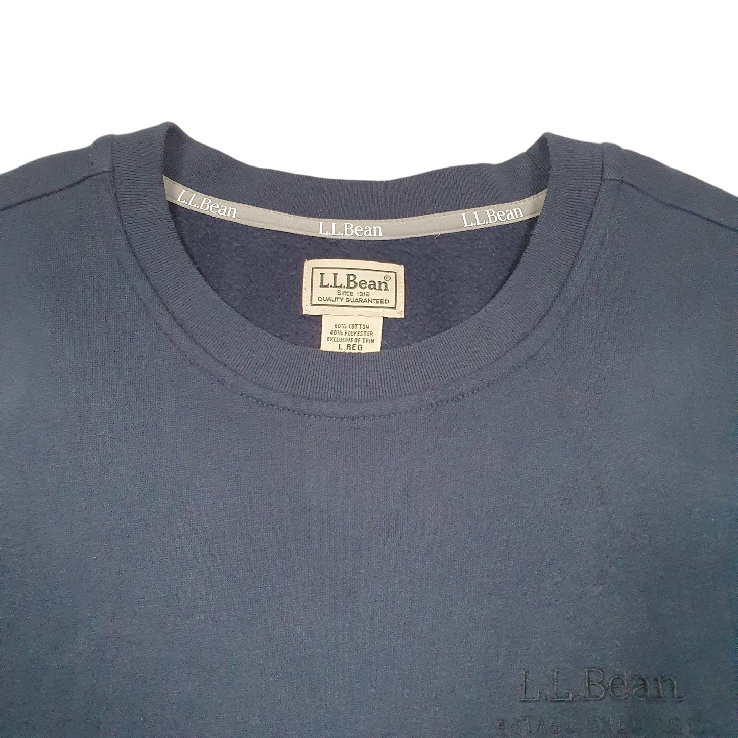 Mens Navy L.L.Bean  Crewneck Jumper
