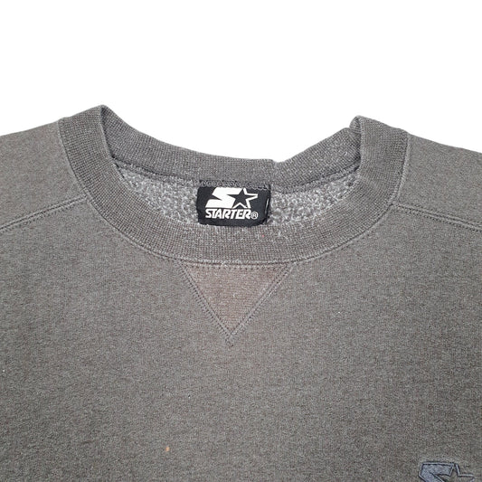 Mens Grey Starter  Crewneck Jumper