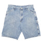 Mens Blue Wrangler Denim Jeans Jorts Baggy Carpenter Shorts