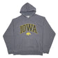 Mens Grey J.America Iowa State USA Spellout Hoodie Jumper