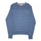 Mens Navy Tommy Hilfiger Knit Striped Crewneck Jumper