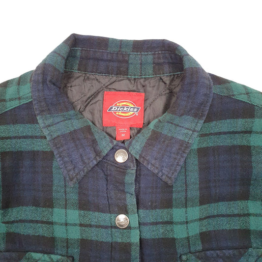 Mens Green Dickies Overshirt Shacket Workwear Lumberjack Long Sleeve Shirt