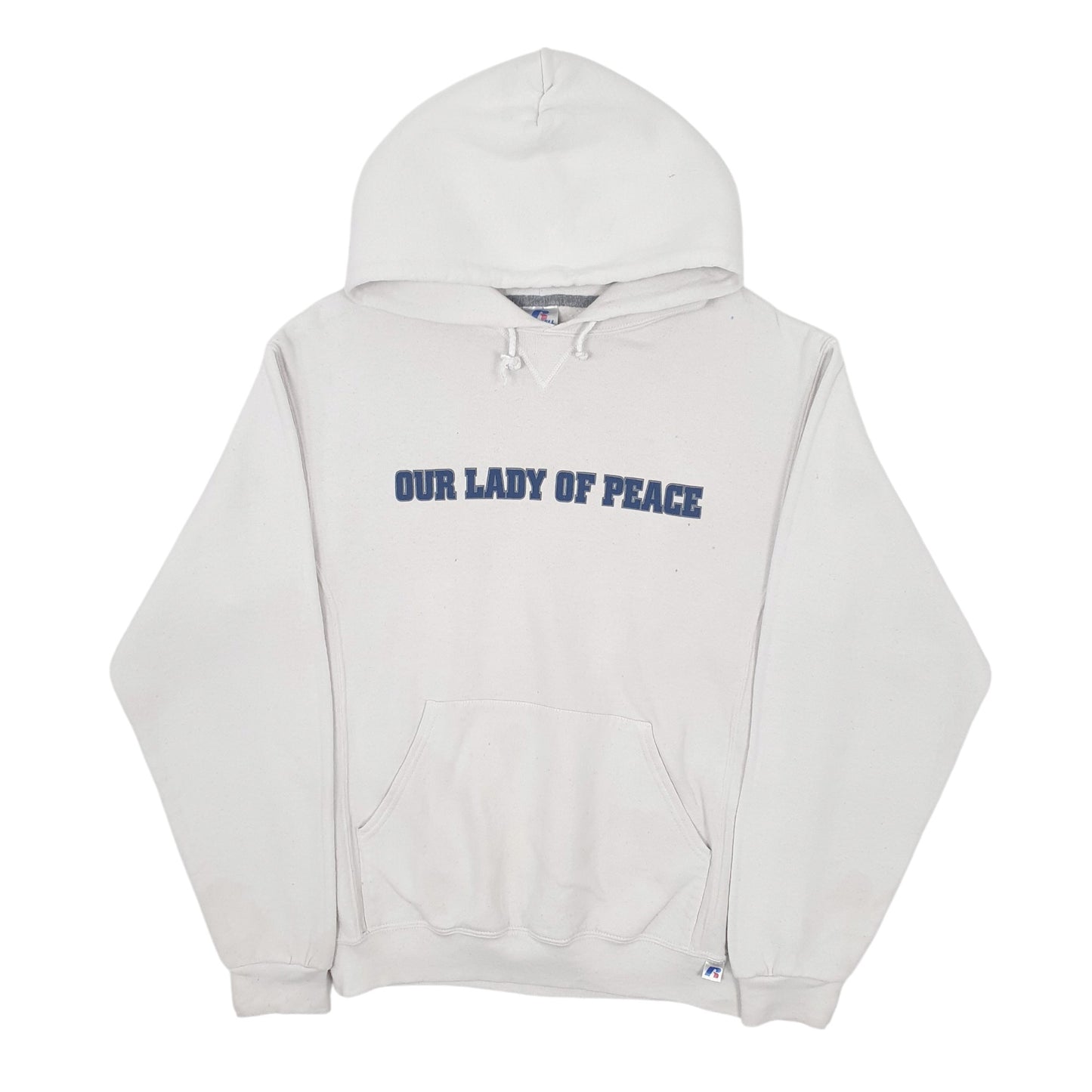 Mens Grey Russell Athletic Our Lady of Peace Hoodie Jumper