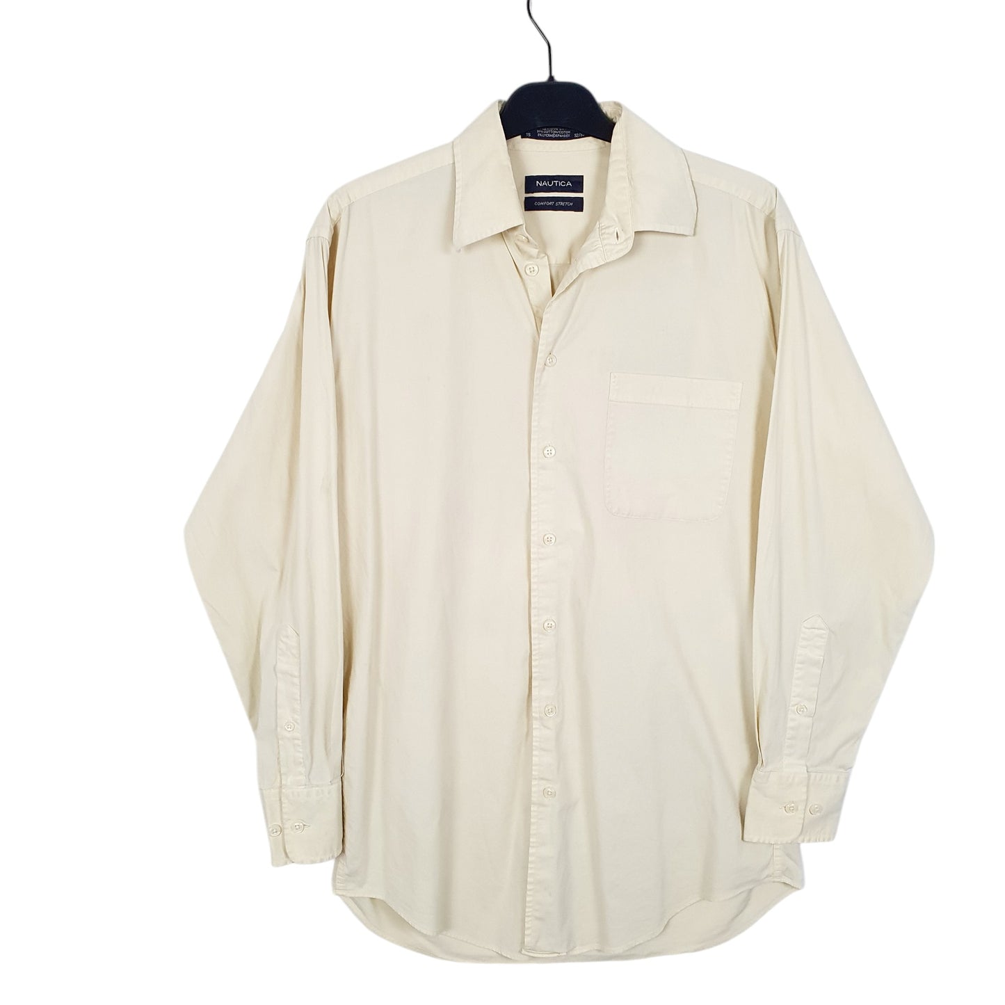 Mens Yellow Nauti Comfort Stretch Long Sleeve Shirt