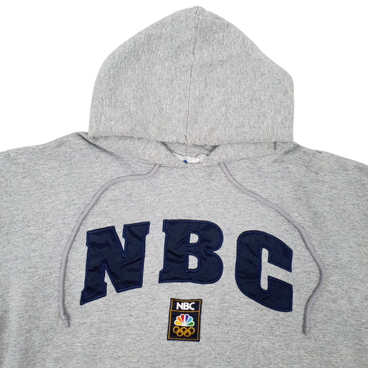 Mens Grey Adidas NBC Hoodie Jumper
