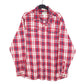 Mens Red L.L.Bean Flannel Overshirt Shacket Long Sleeve Shirt