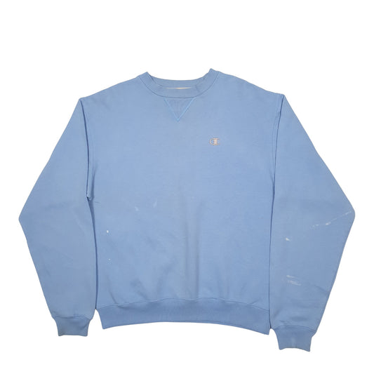 Mens Blue Champion  Crewneck Jumper