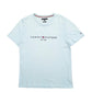 Mens Blue Tommy Hilfiger Spellout Short Sleeve T Shirt