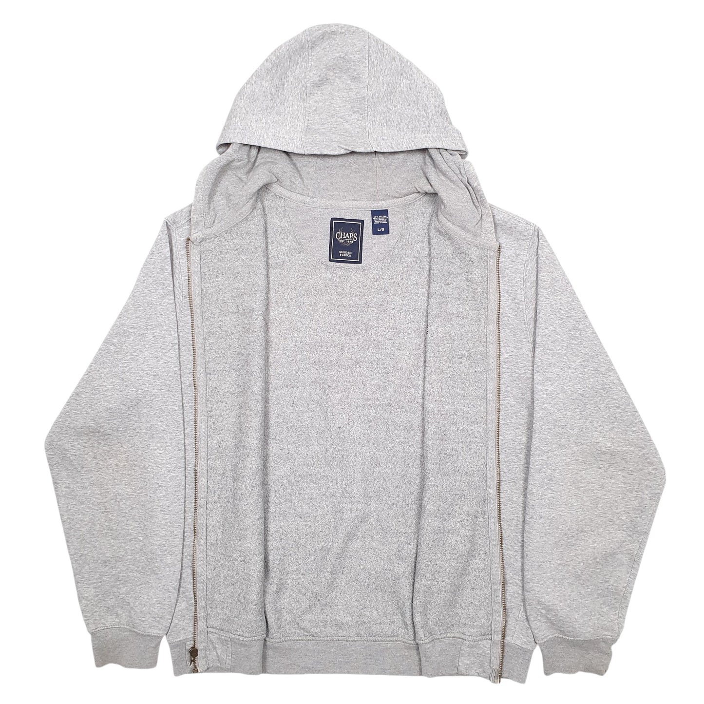 Mens Grey Ralph Lauren Full Zip Hooded Hoodie Jumper