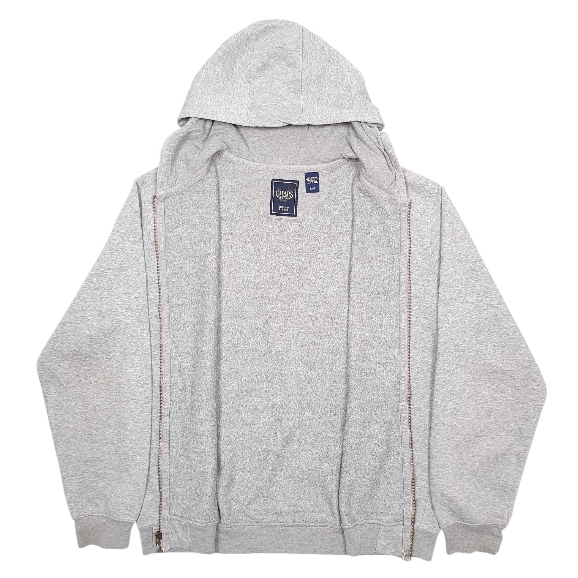 Mens Grey Ralph Lauren Full Zip Hooded Hoodie Jumper