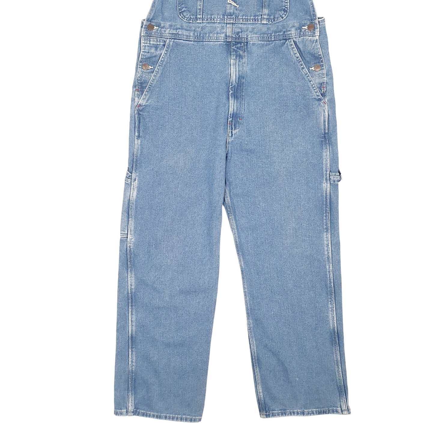 Mens Blue Dickies Denim Overalls Workwear Dungaree Trousers