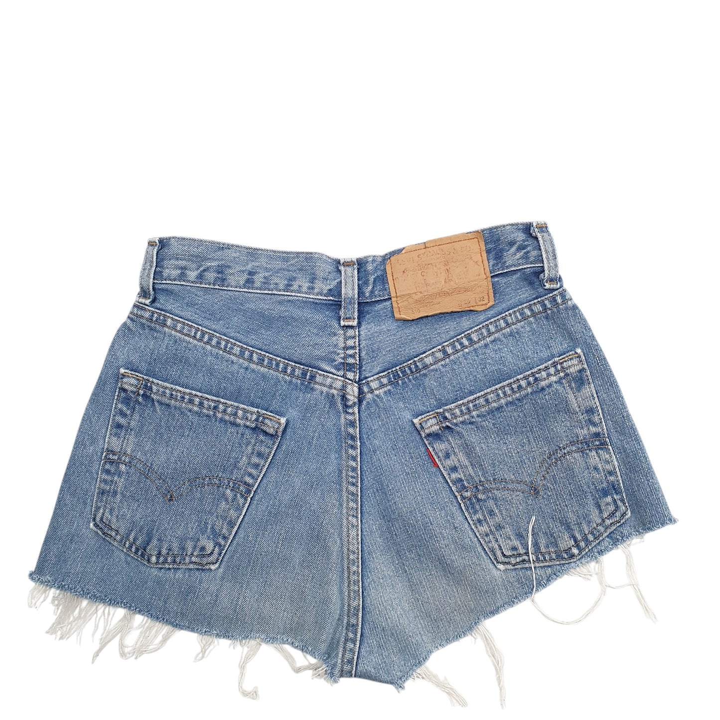 Womens Blue Levis Cut Offs Denim Shorts