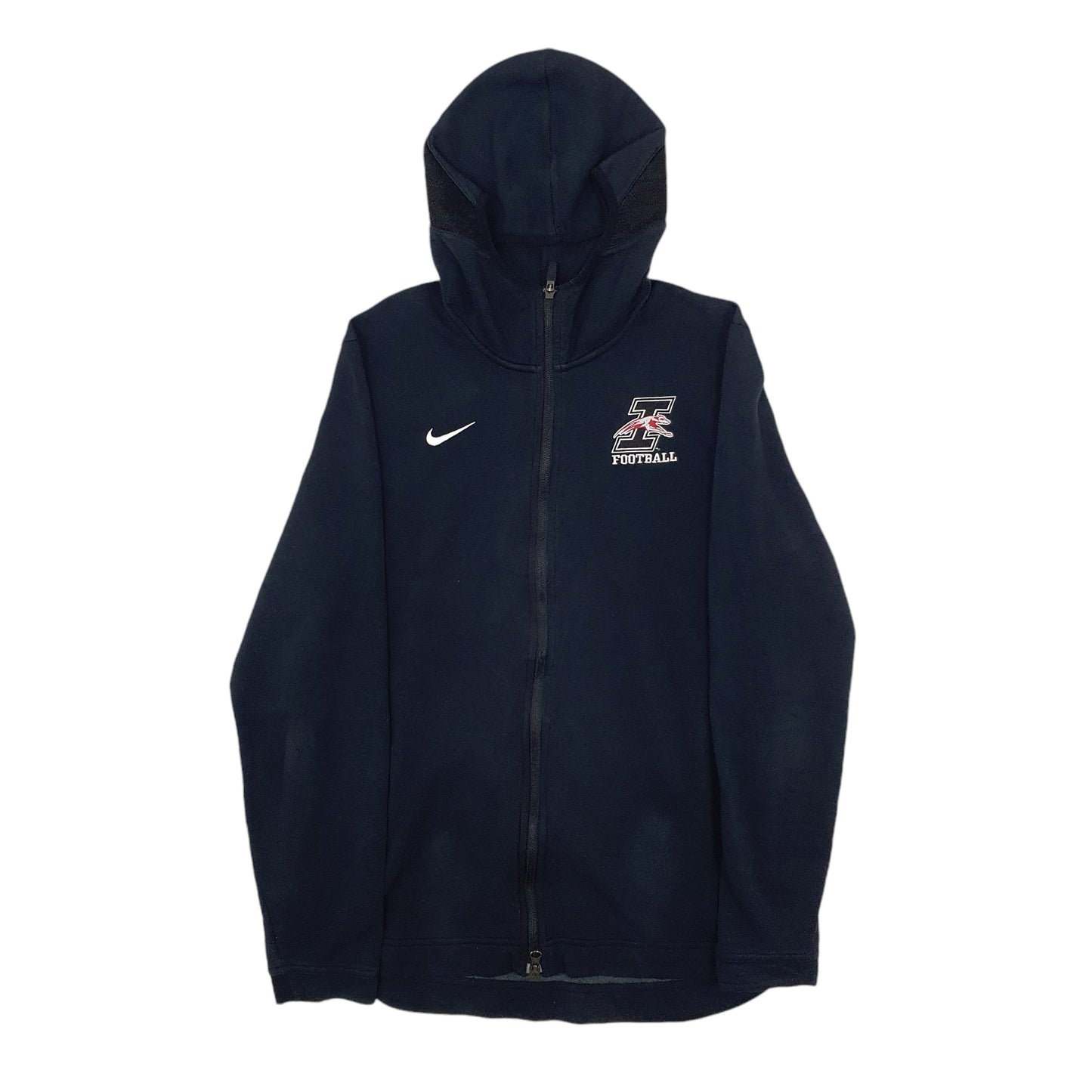 Mens Navy Nike University of Indianapolis Football Full Zip Jumper