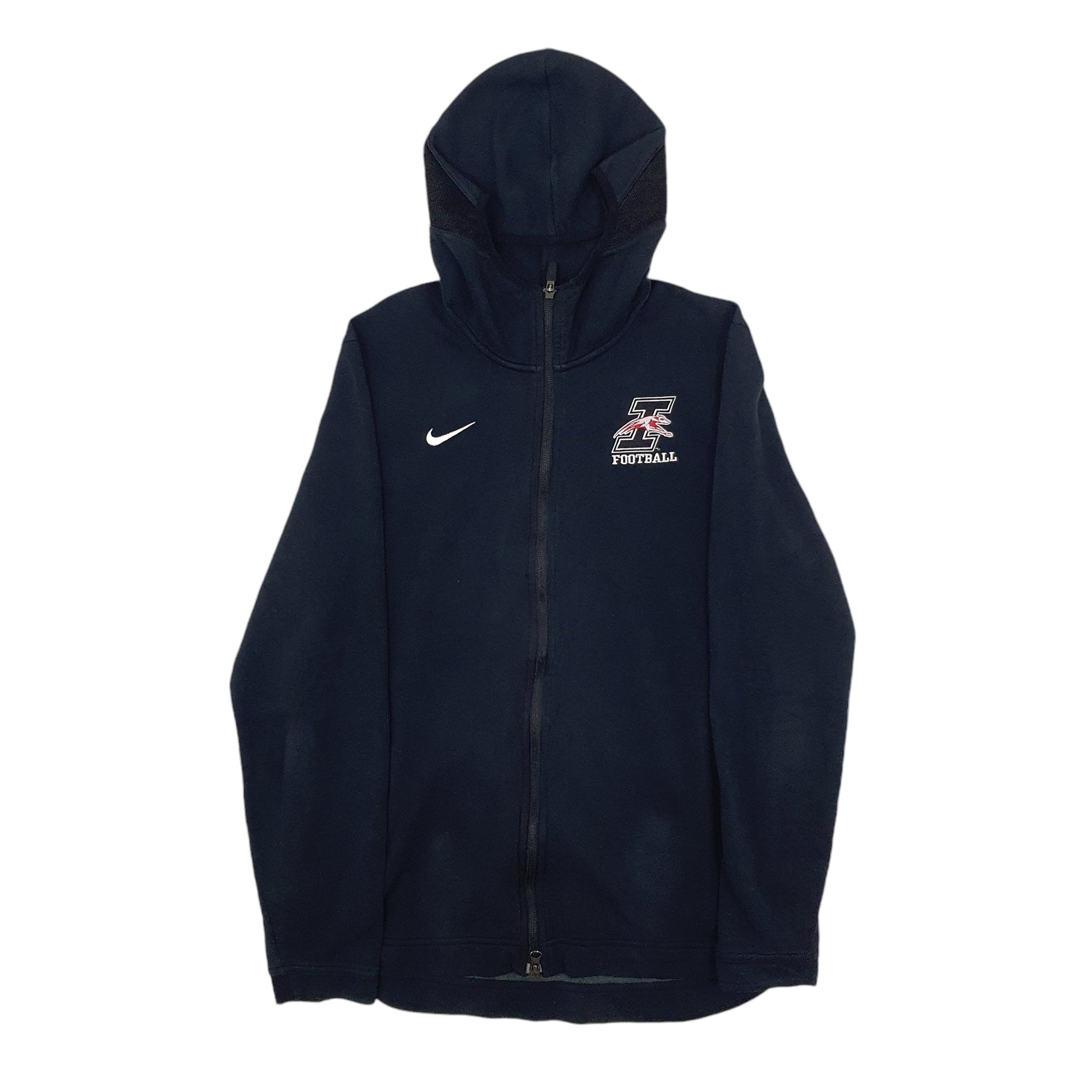 Mens Navy Nike University of Indianapolis Football Full Zip Jumper