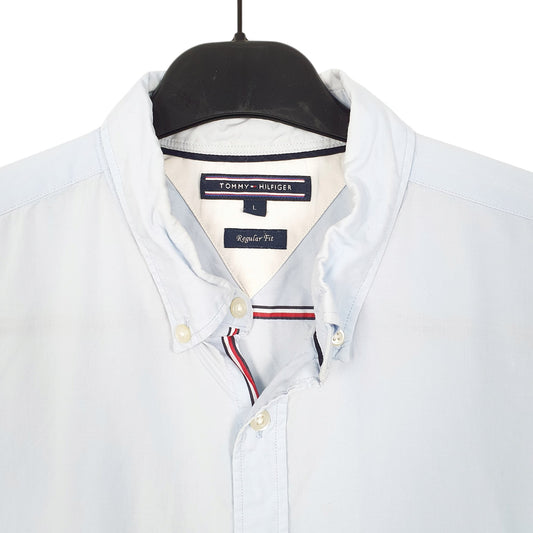 Mens Blue Tommy Hilfiger  Long Sleeve Shirt