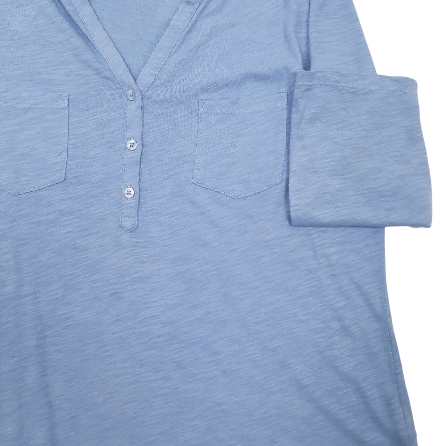 Mens Blue Boden Blouse Long Sleeve T Shirt