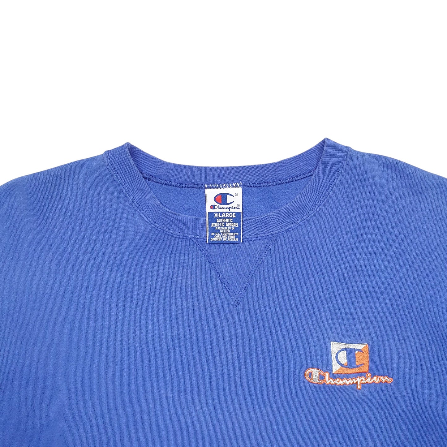 Mens Blue Champion Vintage 90's Crewneck Jumper