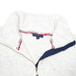 Womens White Tommy Hilfiger Pop Over Quarter Zip Jumper