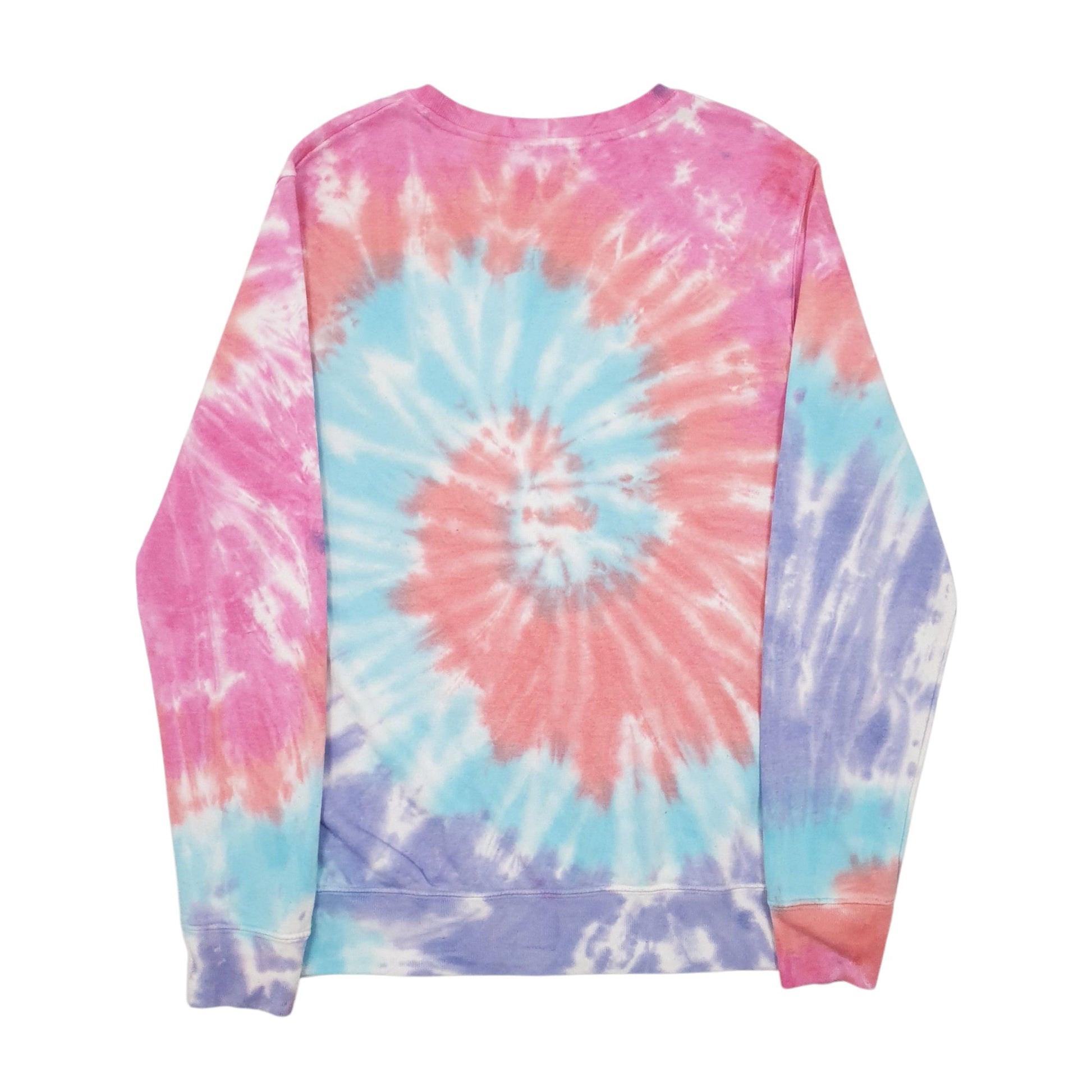 Mens Blue Unbranded Tie Dye Crewneck Jumper