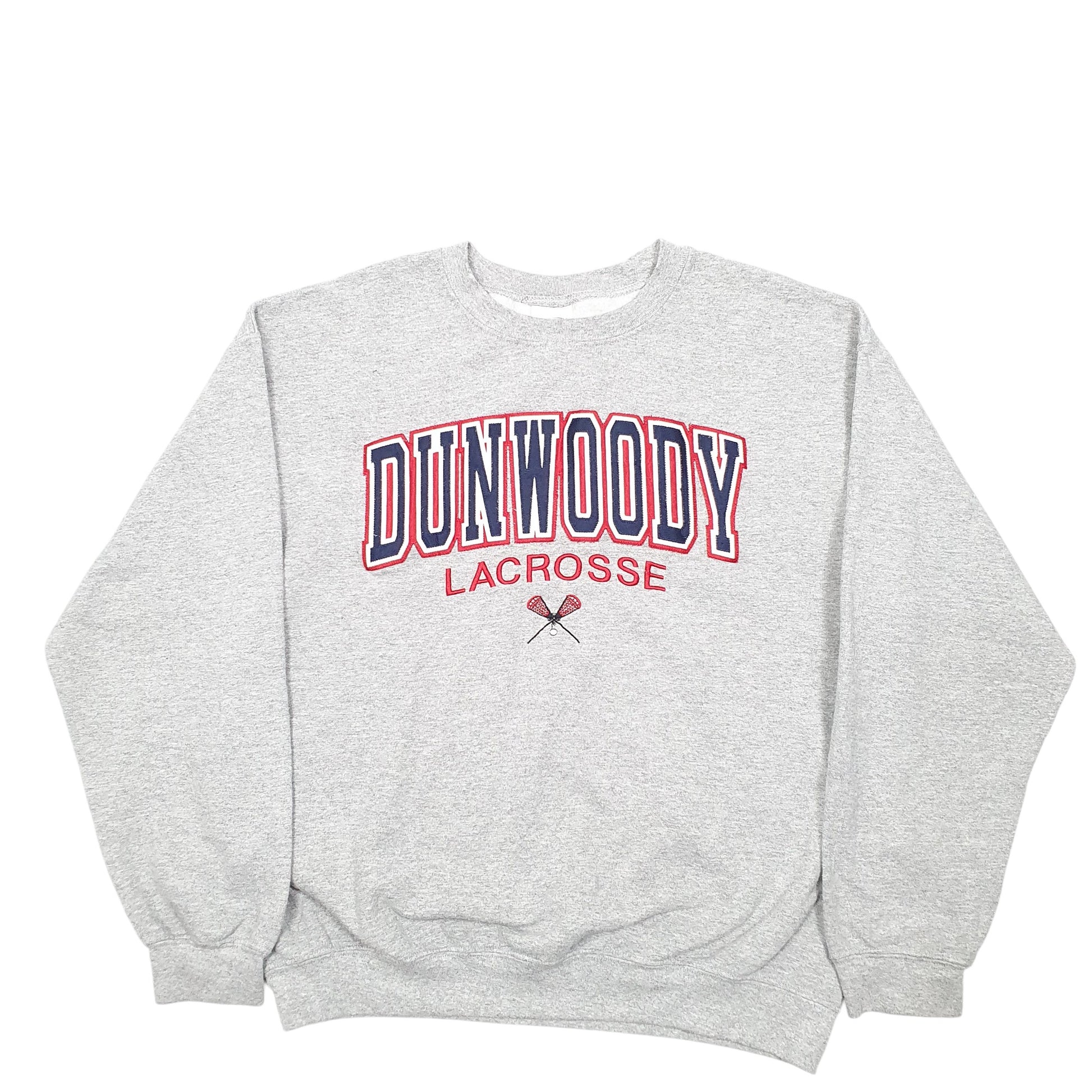 Mens Grey Neff Dunwoody Lacrosse USA Spellout Crewneck Jumper
