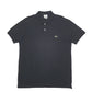 Mens Black Lacoste  Short Sleeve Polo Shirt