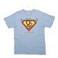 Mens Blue Fruit Of The Loom Superman Medical Short Sleeve T Shirt