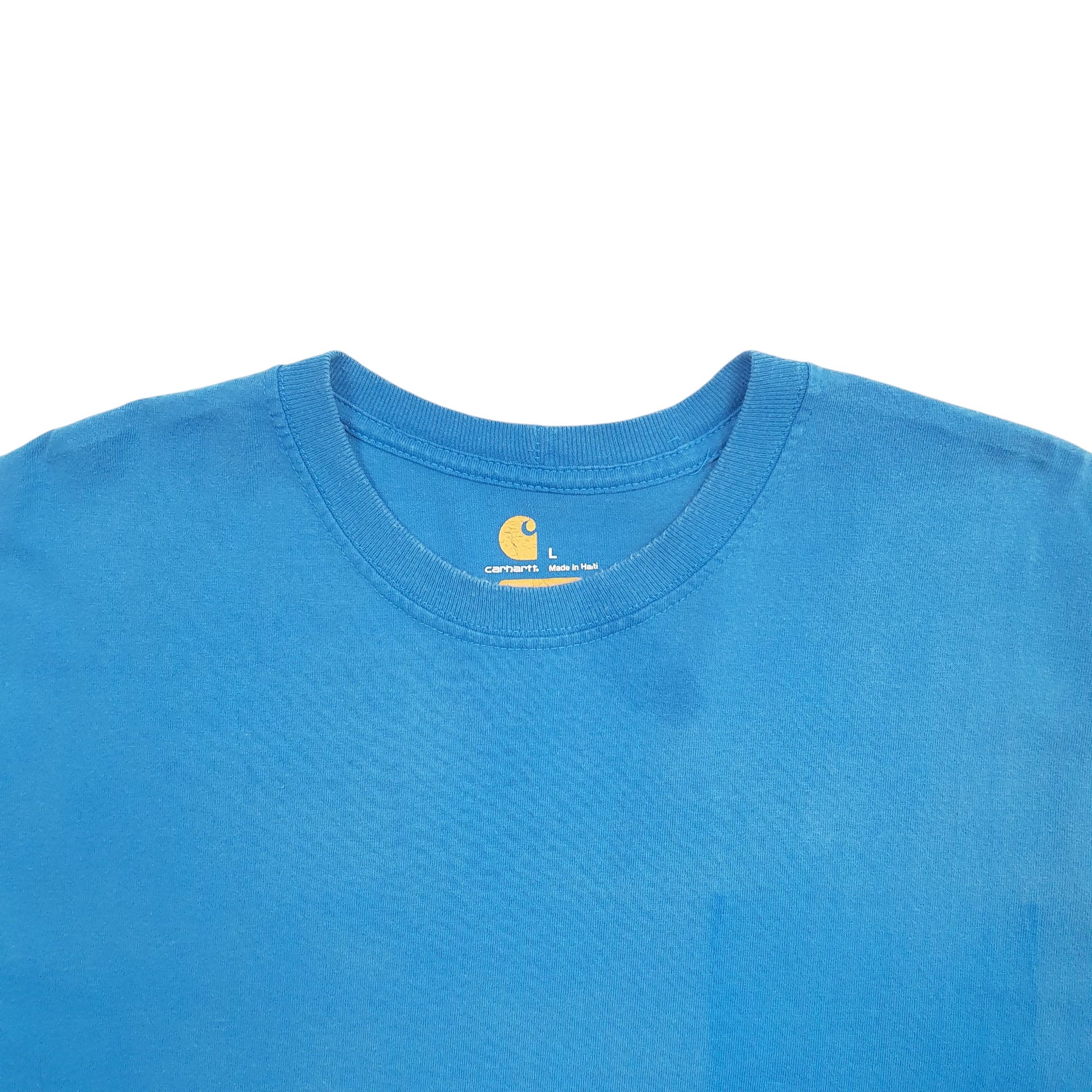 Mens Blue Carhartt  Short Sleeve T Shirt
