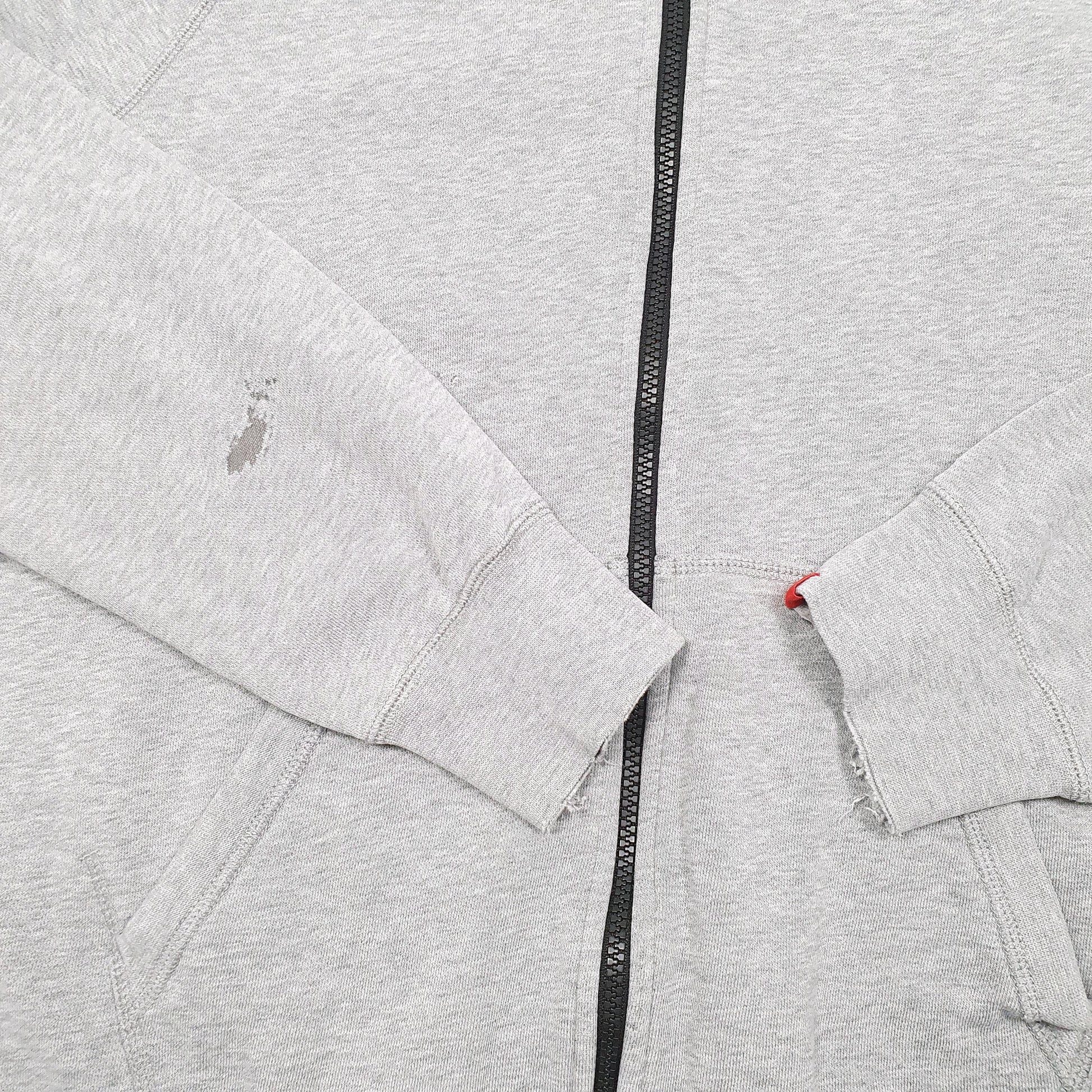 Mens Grey Nike Hoodie Full Zip Jumper