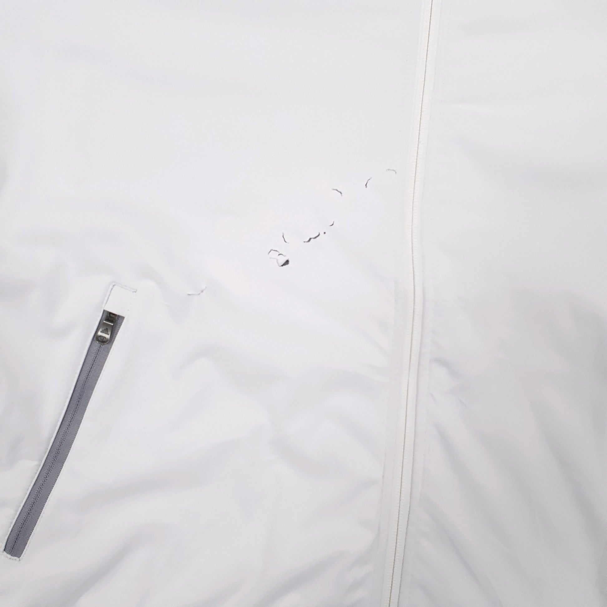 Mens White Adidas   Coat