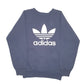 Mens Navy Adidas Raglan Spellout Crewneck Jumper