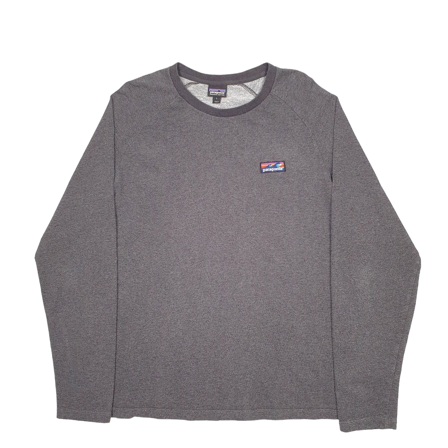 Mens Grey Patagonia  Long Sleeve T Shirt