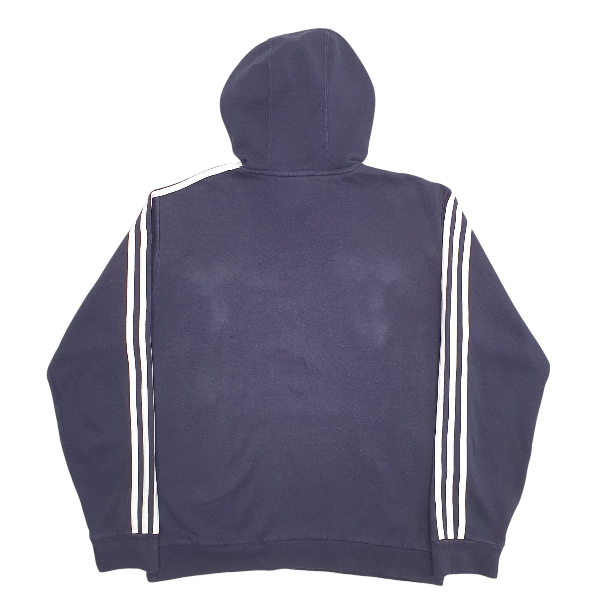 Mens Navy Adidas Spellout Hoodie Jumper