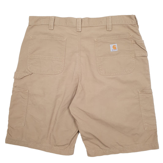 Mens Brown Carhartt Workwear B147 DKH Carpenter Shorts