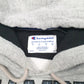 Mens Grey Champion Spellout Hoodie Jumper