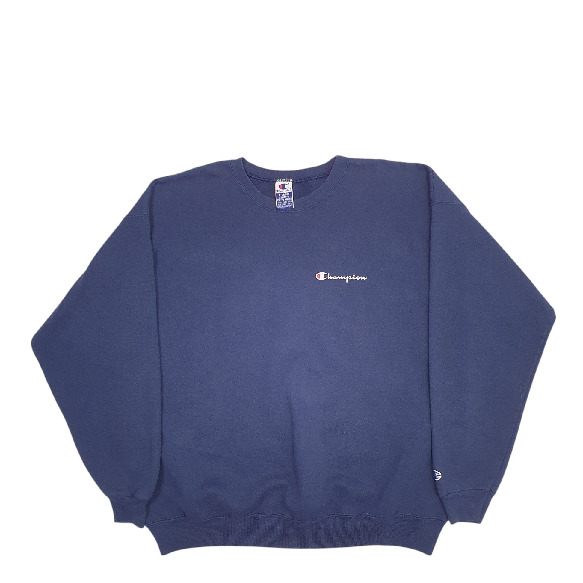 Mens Navy Champion Vintage 90's Crewneck Jumper