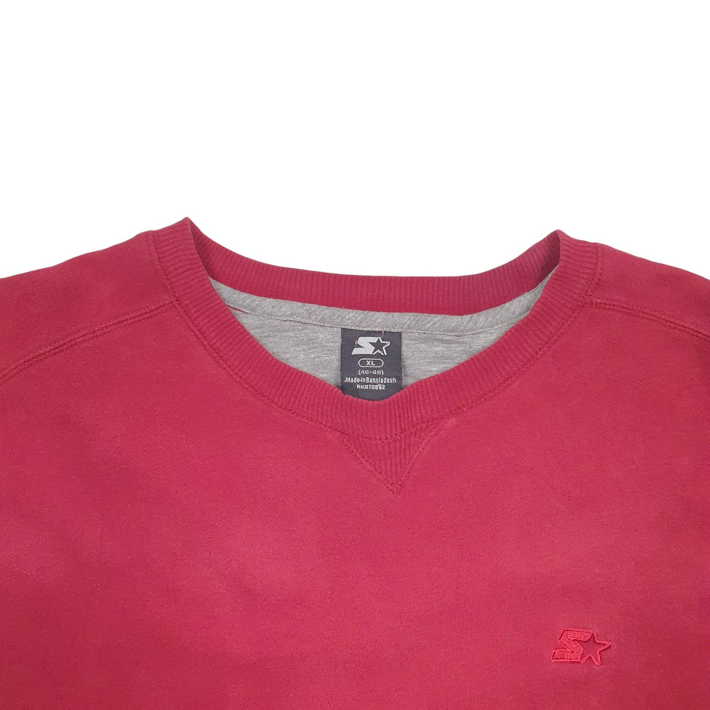 Mens Burgundy Starter  Crewneck Jumper