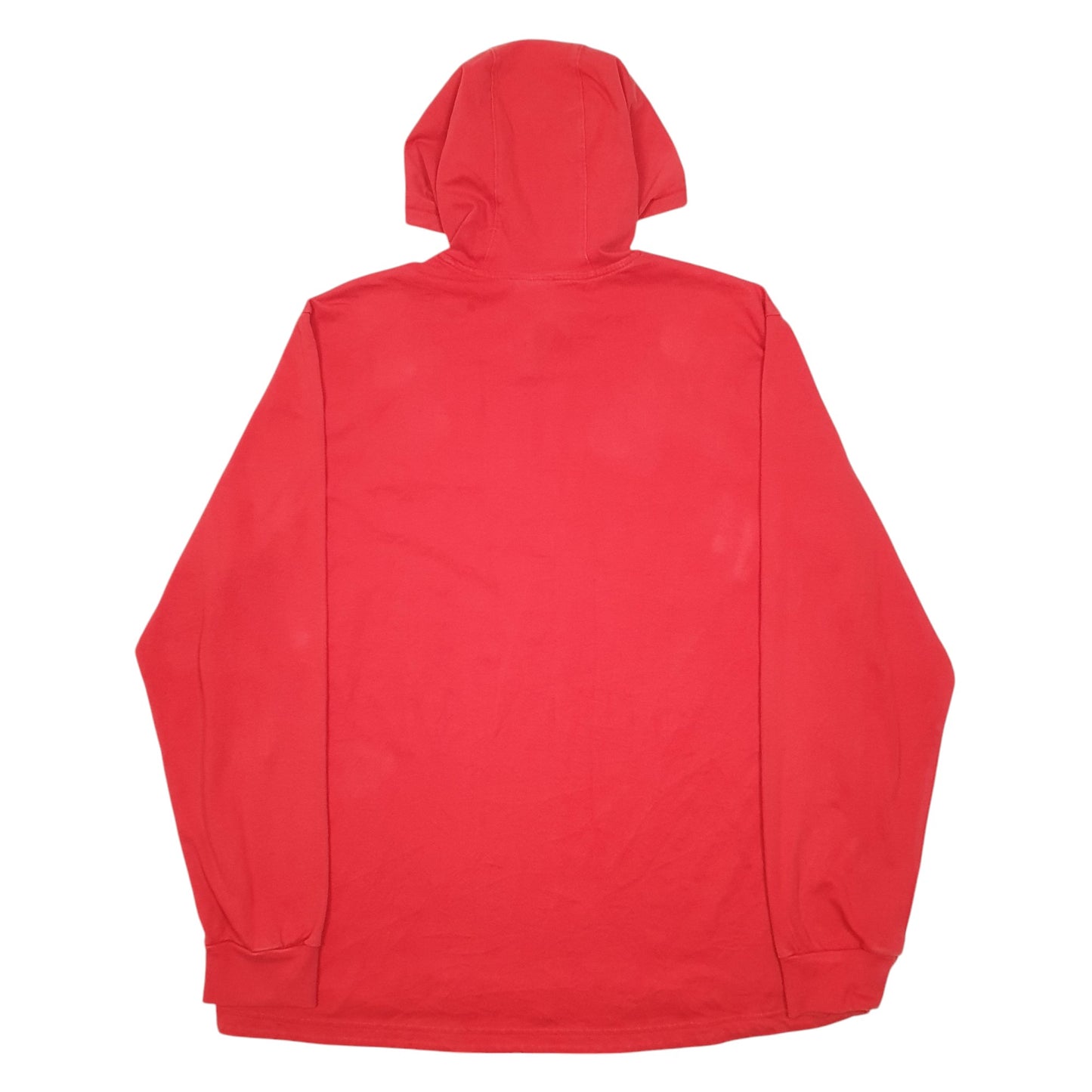 Mens Red Adidas Lightweight Hoodie Jumper
