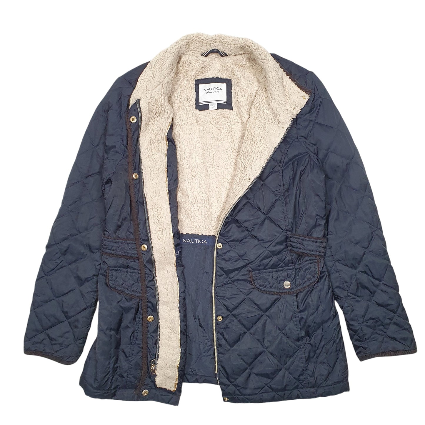 Womens Navy Nautica   Coat