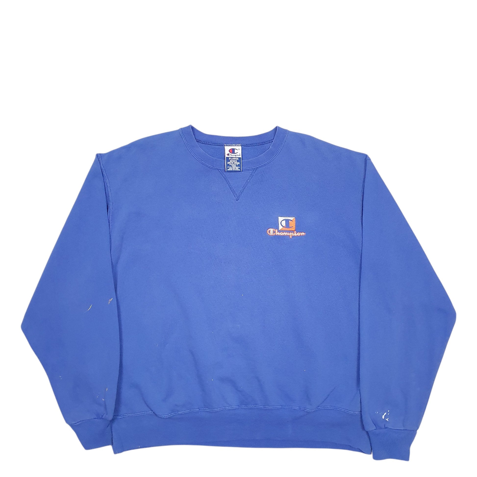 Mens Blue Champion Vintage 90's Crewneck Jumper