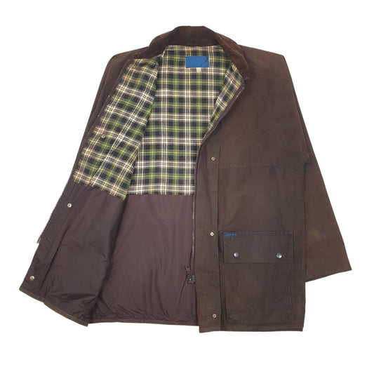 Mens Brown Eaton House Vintage Full Zip Coat