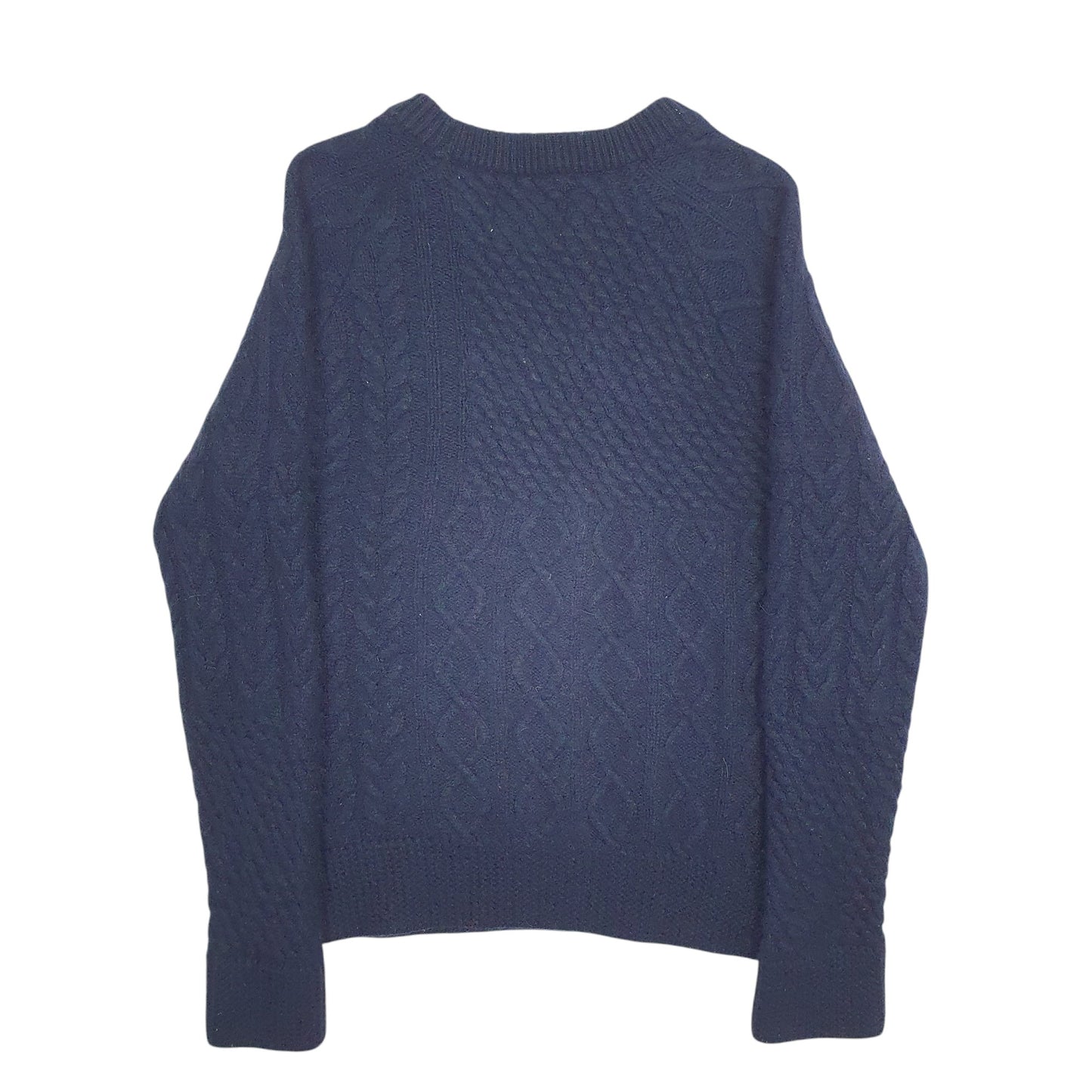 Womens Navy Arnold Palmer Cable Knit Crewneck Jumper