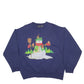 Mens Navy Classic Christmas Snowman Festive Crewneck Jumper