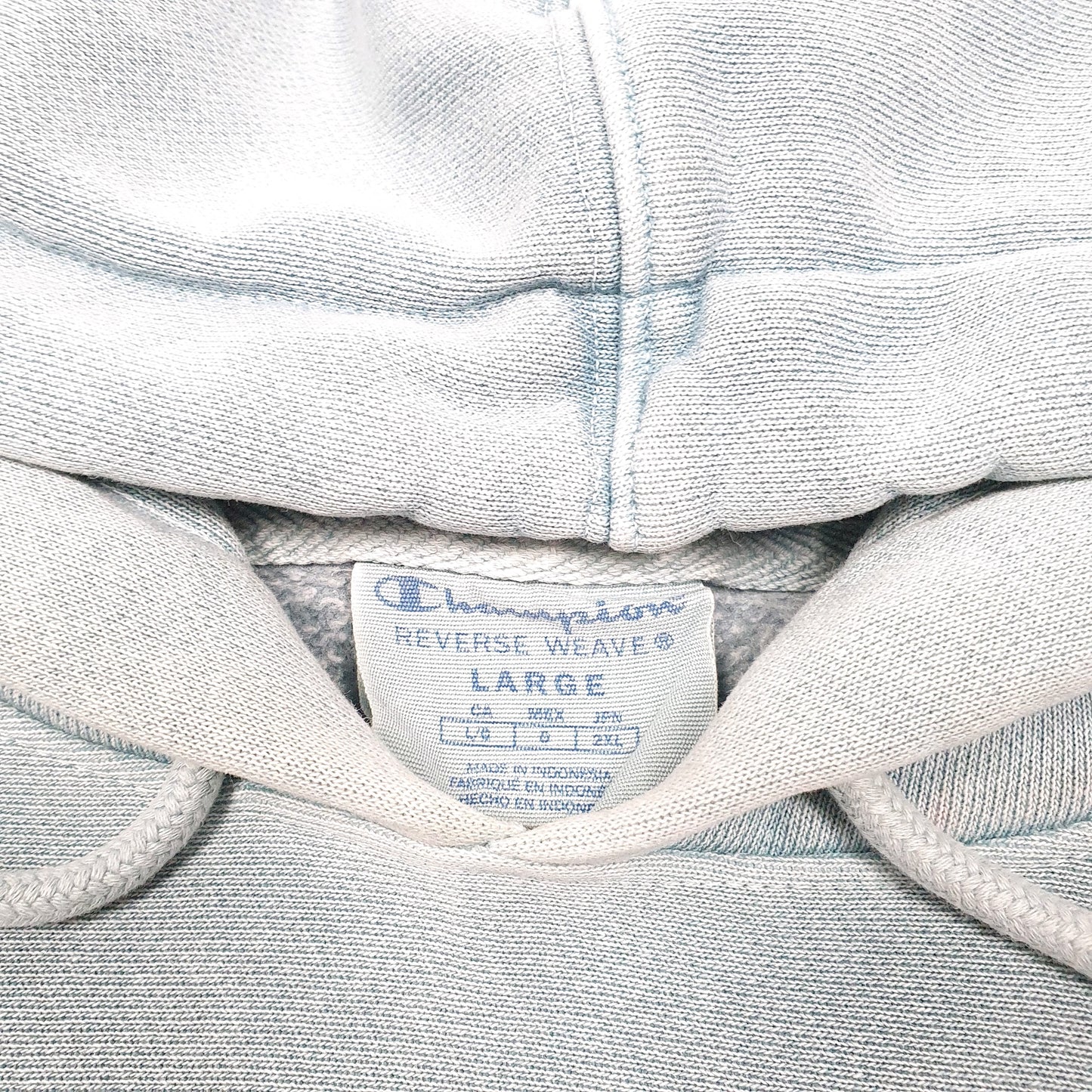 Mens Blue Champion Reverse Weave Hoodie Jumper