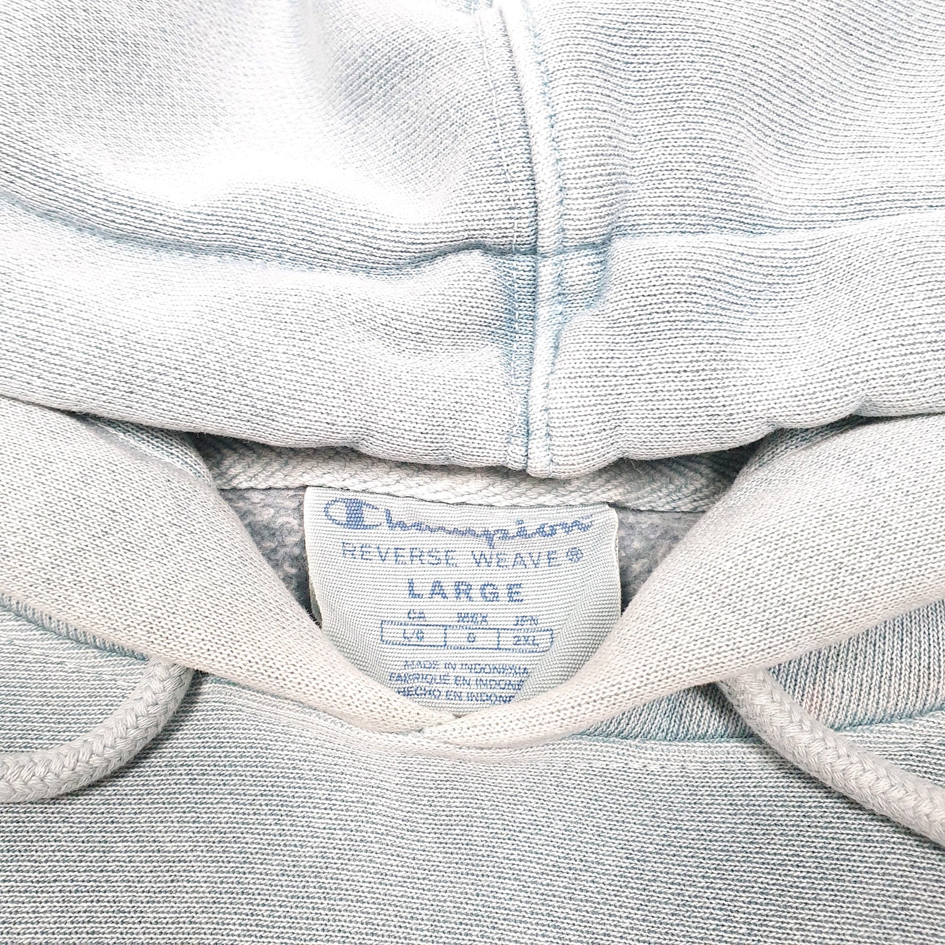 Mens Blue Champion Reverse Weave Hoodie Jumper