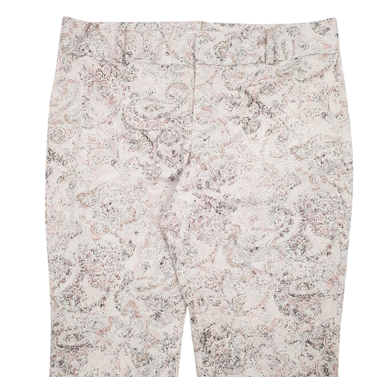 Womens Cream Calvin Klein Patterns Chino Trousers