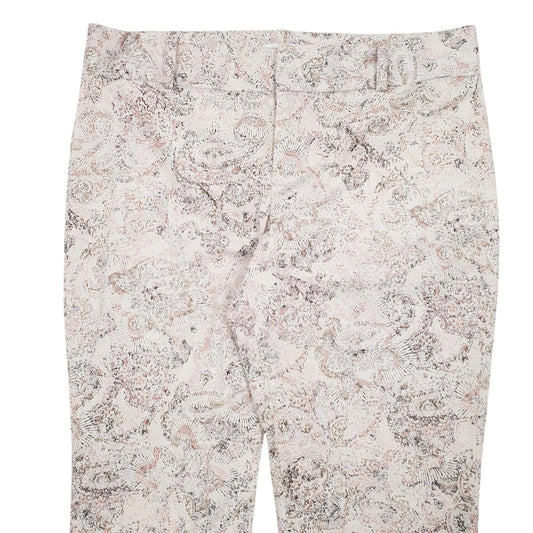 Womens Cream Calvin Klein Patterns Chino Trousers