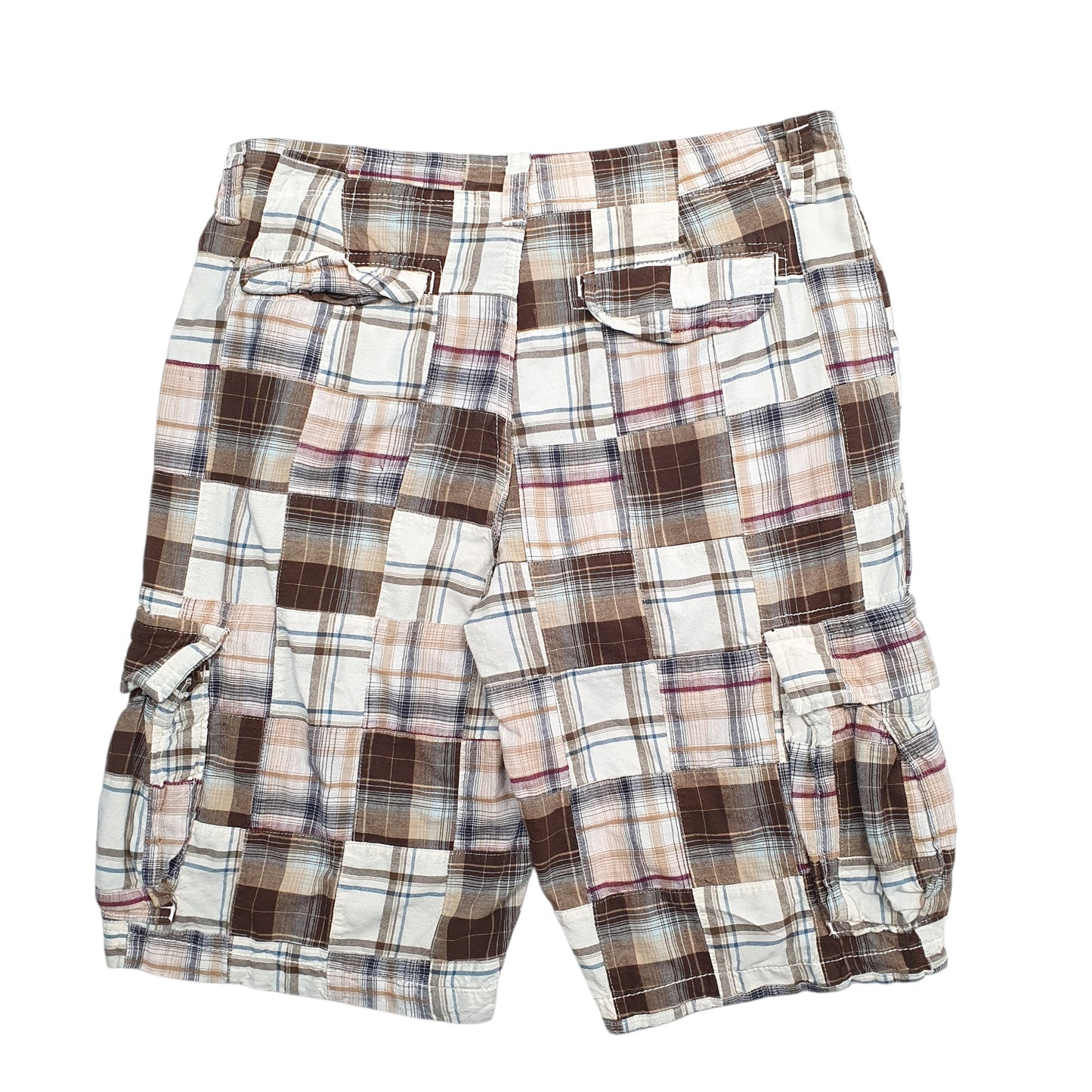Mens Brown Gap Madras Ivy League Chino Shorts