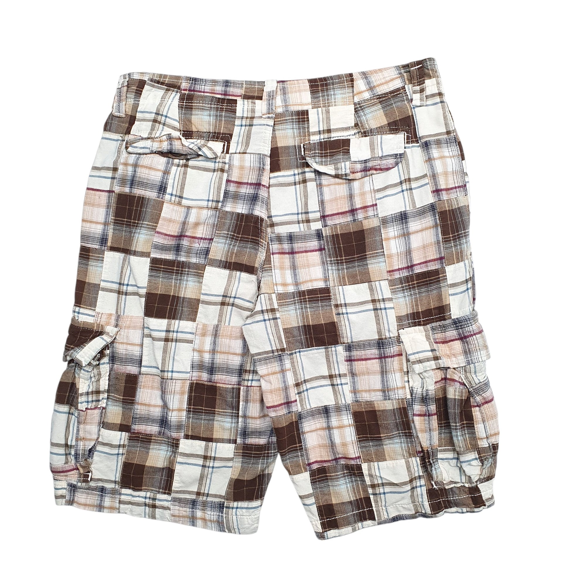 Mens Brown Gap Madras Ivy League Chino Shorts