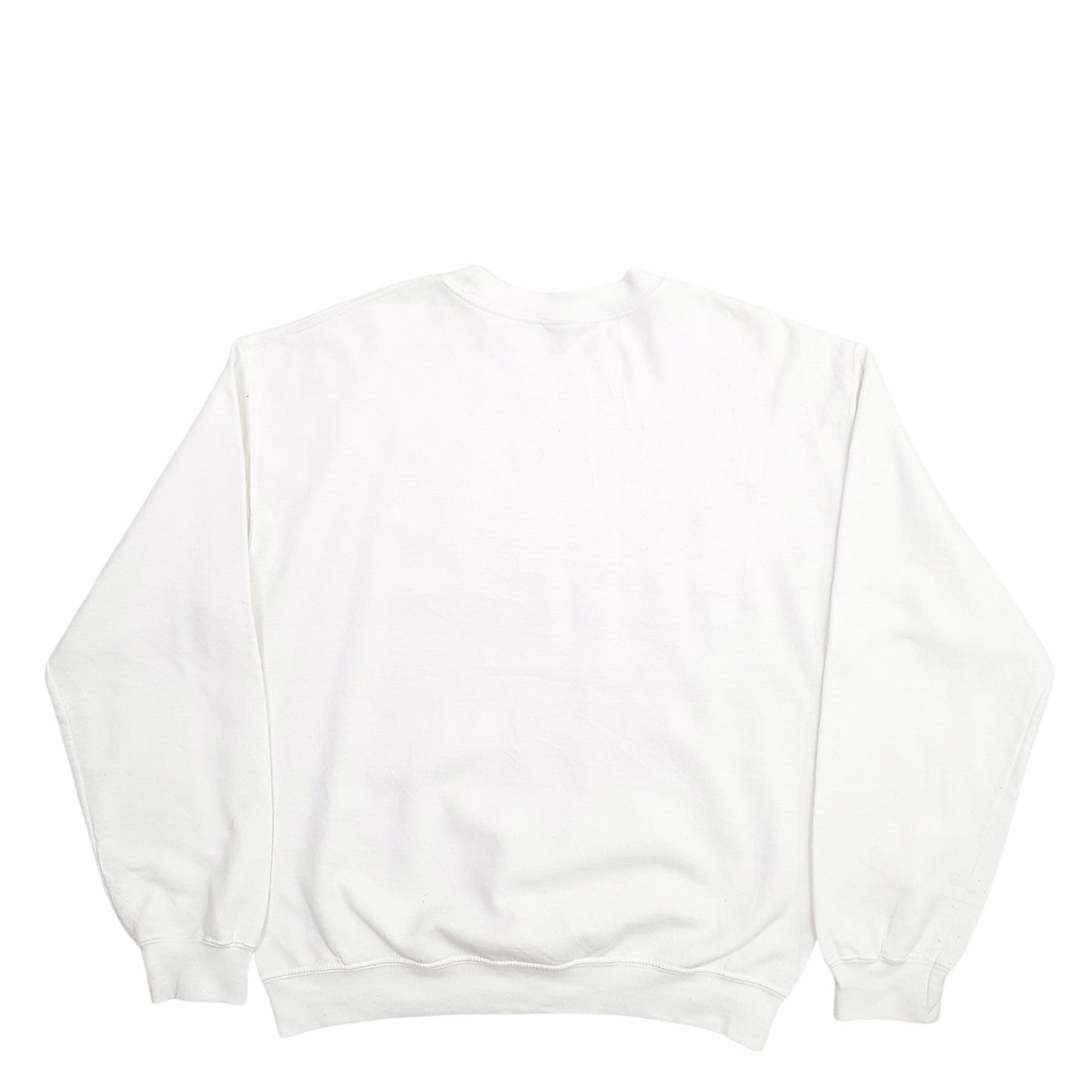 Mens White Gildan Chicago Spellout Crewneck Jumper